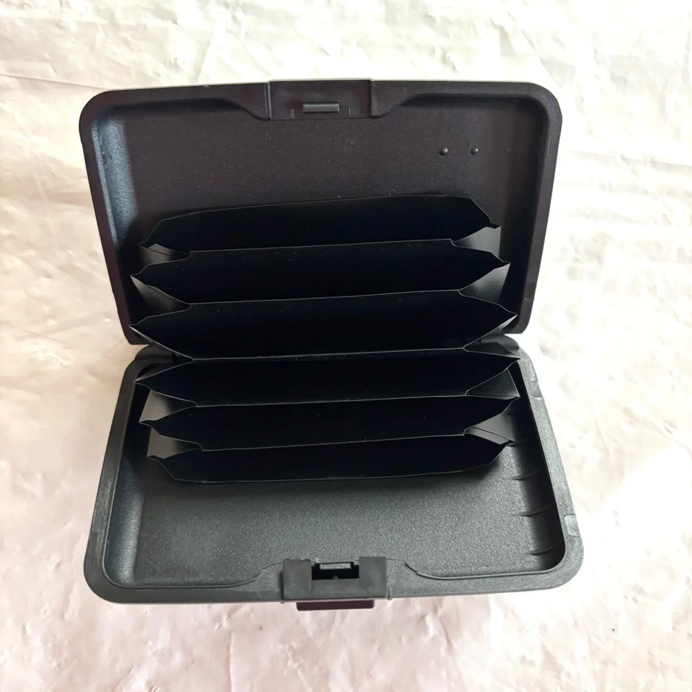 NWT RDIF Wallet CC Card Holder Glossy Black Case